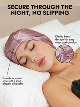 [Pale Mauve] SilkSilky  Sleep Cap 004