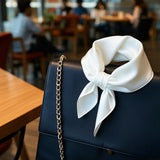 [White] SilkSilky  Scarf 002