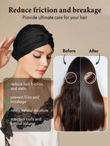 [Black] SilkSilky  Sleep Cap 005