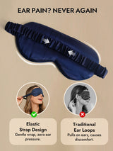 [Dark Blue] SilkSilky  Eye Mask 006