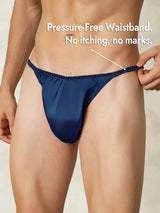 [Dark Blue] SilkSilky  Pure Silk Men's Underwear 006