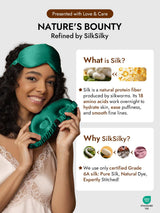[Dark Green] SilkSilky  Eye Mask 006