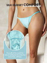 [Light Blue] SilkSilky  Pure Silk Panty 004