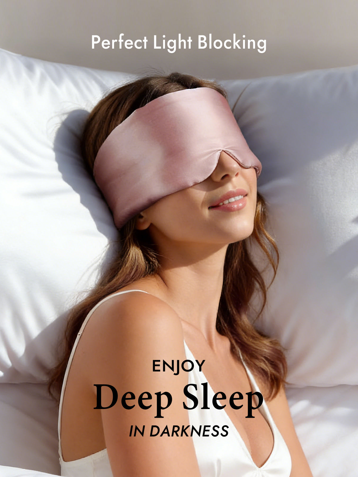 [Light Pink] SilkSilky  19Momme Pure Silk Eye Mask 003