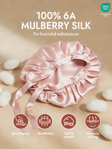 [Pink] SilkSilky  Sleep Cap 002