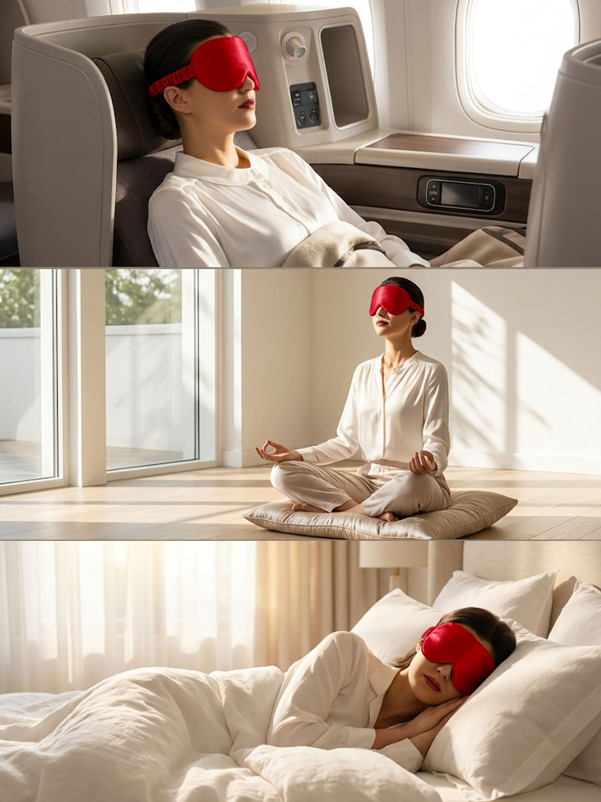 [Wine] SilkSilky  22Momme Eye Mask 008