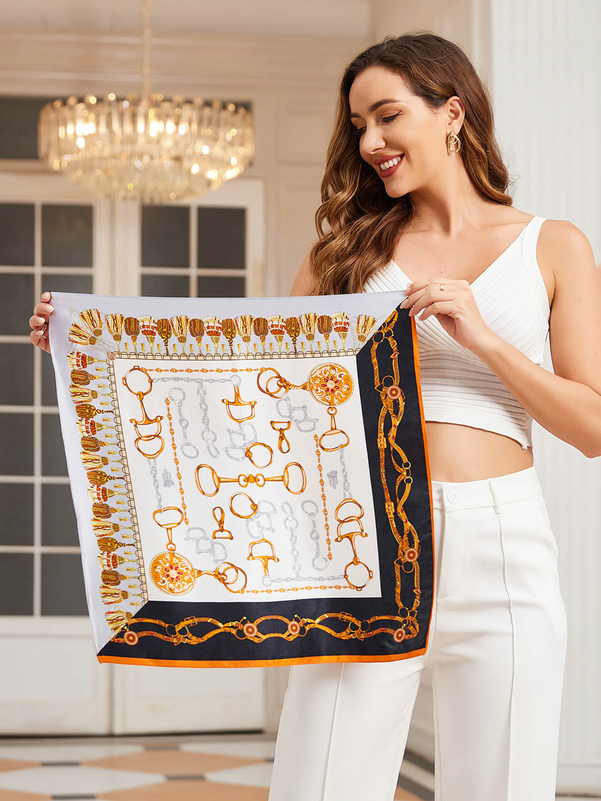 [P038] SilkSilky  Pure Silk Scarf 001,