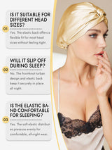 [Champagne] SilkSilky  Sleep Cap 008