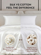 [White] SilkSilky  25Momme Duvet Covers 002