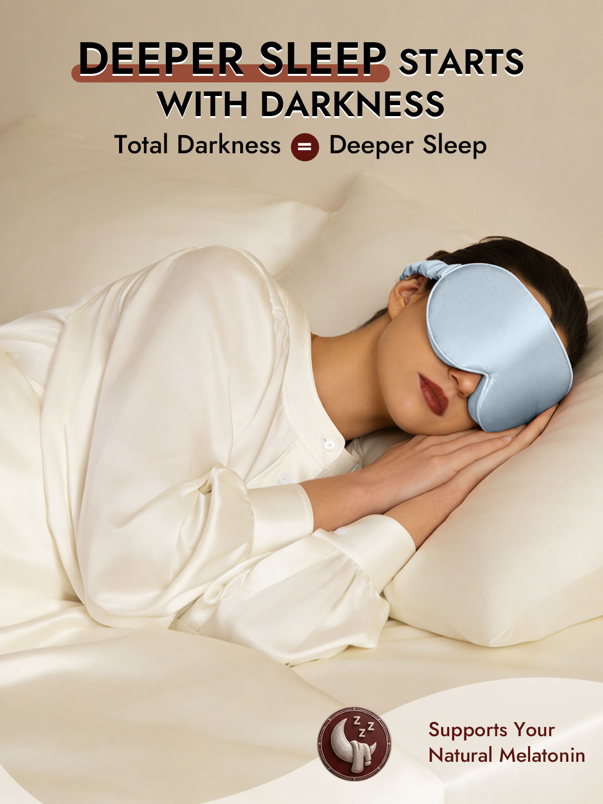 [Light Blue] SilkSilky  22Momme Eye Mask 005