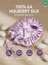 [Lavender] SilkSilky  Sleep Cap 002