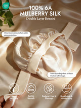 [Beige] SilkSilky  Sleep Cap 002
