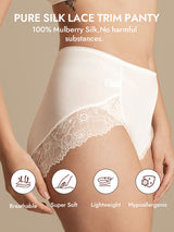 [White] SilkSilky  100% Silk Jersey Panty 003