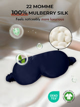 [Dark Blue] SilkSilky  Eye Mask 006