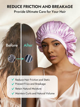 [Lavender] SilkSilky  Pure Silk Sleep Cap 003