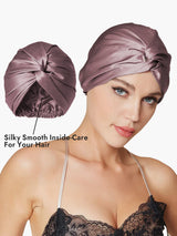 [Pale Mauve] SilkSilky  Sleep Cap 003