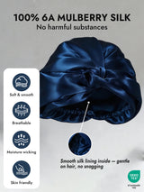 [Dark Blue] SilkSilky  Sleep Cap 004