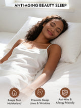 [White] SilkSilky  30Momme Pillowcase 003