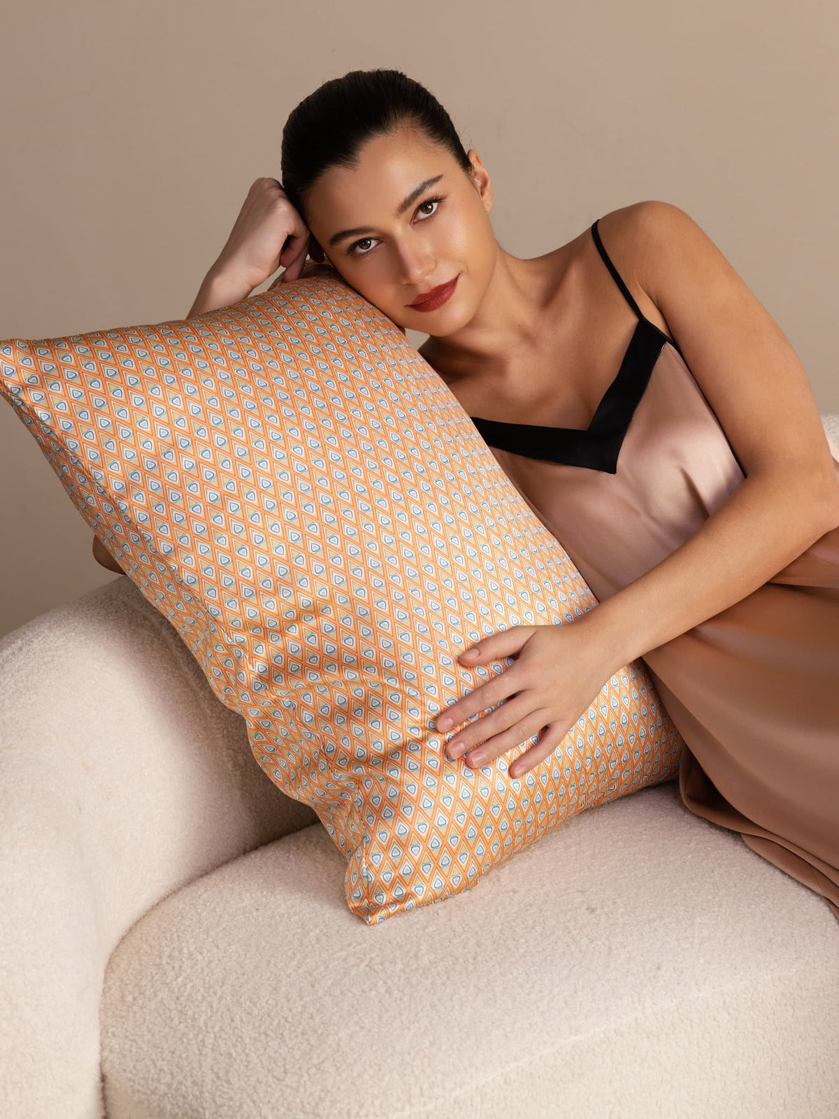 [Yellow Heart Geo] SilkSilky  Pillowcases 001