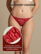 [Wine] SilkSilky  Pure Silk Panty 004