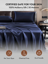 [Dark Blue] SilkSilky  30Momme Pillowcase 007