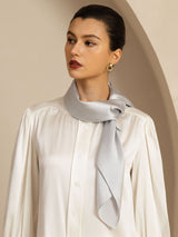 [Light Gray] SilkSilky  Scarf 002