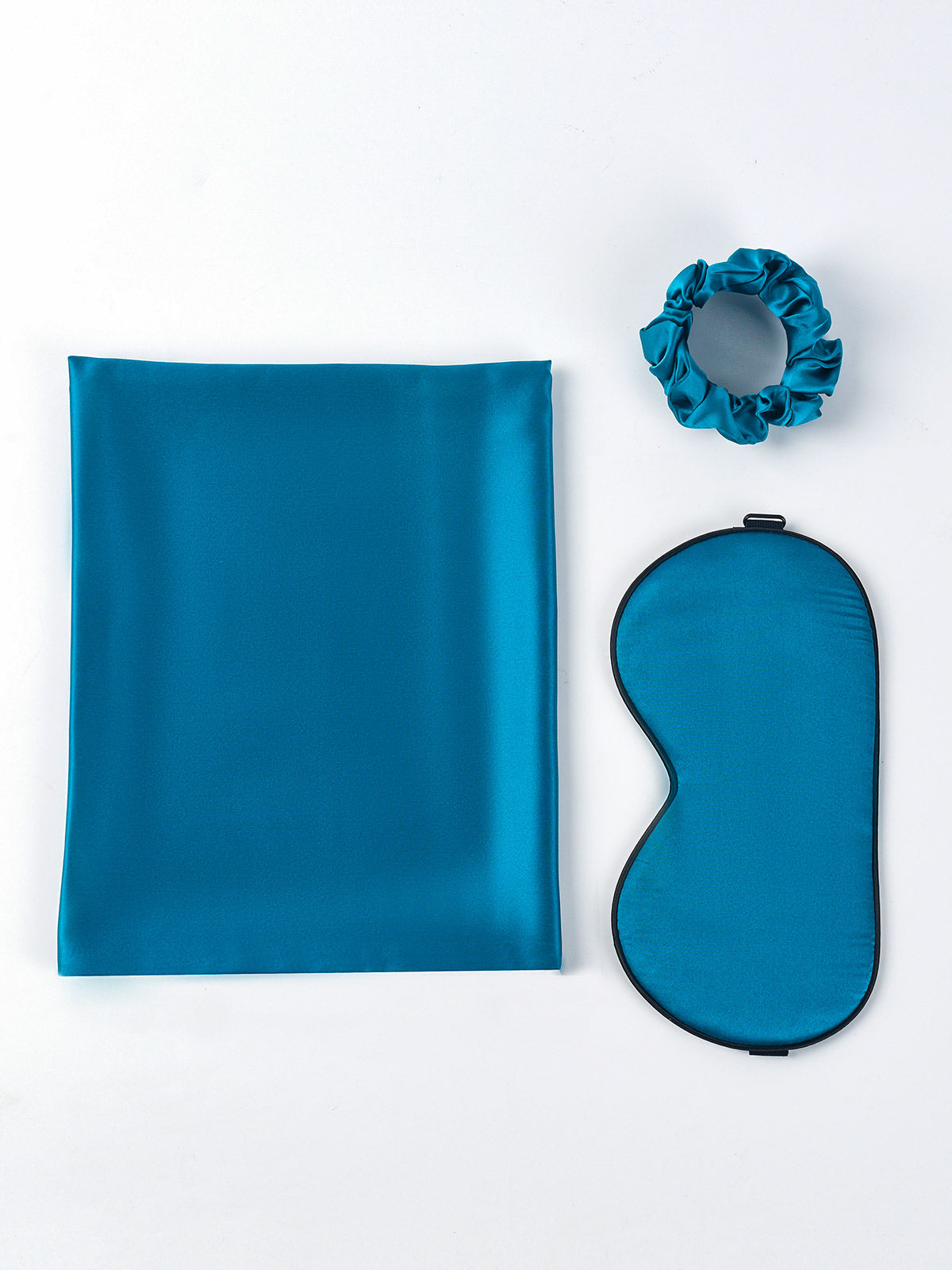 SilkSilky US 19Momme Pure Silk Pillowcase Set Teal 005