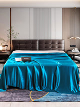 [Teal] SilkSilky  22Momme Sheet 001