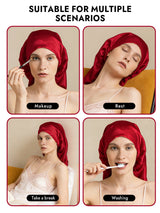 [Wine] SilkSilky  Pure Silk Sleep Cap 007