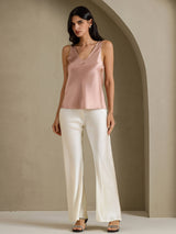 [Tuscany] SilkSilky  Sleeveless V Neck Camisole Top 005