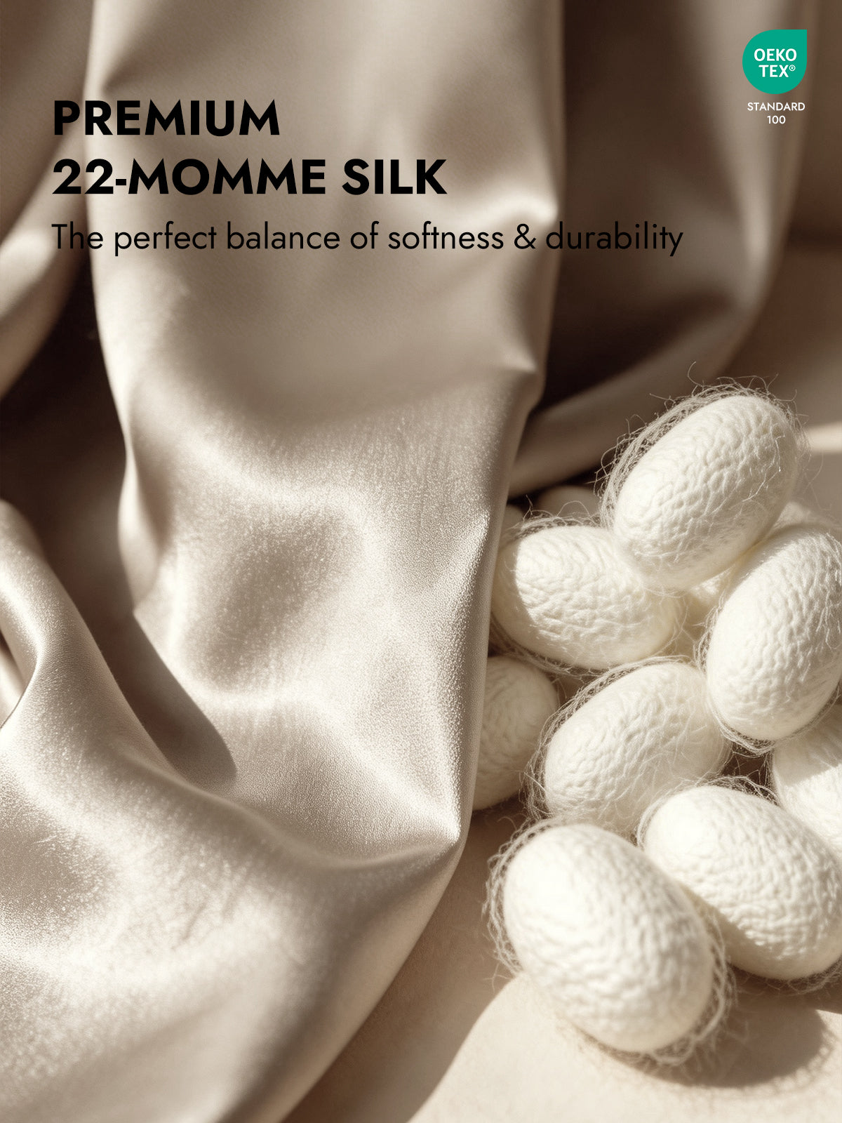 [Khaki] SilkSilky  22Momme Pillowcase 005