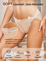 [Beige] SilkSilky  100% Silk Jersey Panty 005
