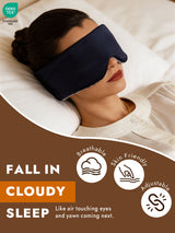 [DarkBlue+LightBlue] SilkSilky  Pure Silk Eye Mask 002