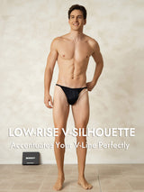 [Black] SilkSilky  Pure Silk Men's Underwear 003