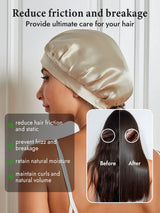 [Beige] SilkSilky  Sleep Cap 004