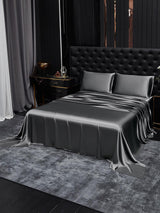 [Dark Gray] SilkSilky  19Momme Bedding Set 001
