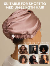 [Pale Mauve] SilkSilky  22Momme Pure Silk Sleep Cap 005
