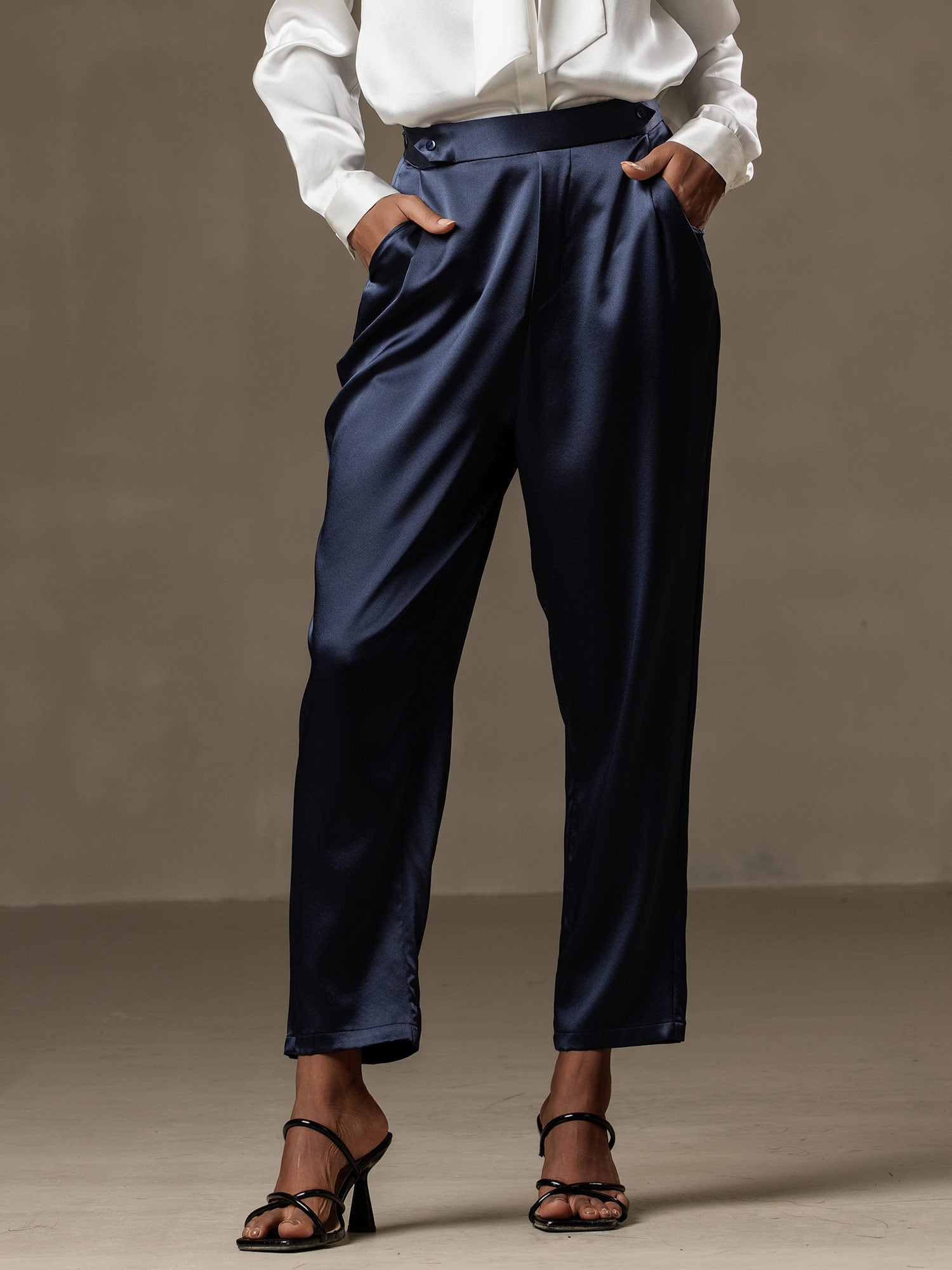 [Dark Blue] SilkSilky  Women's Pants 001