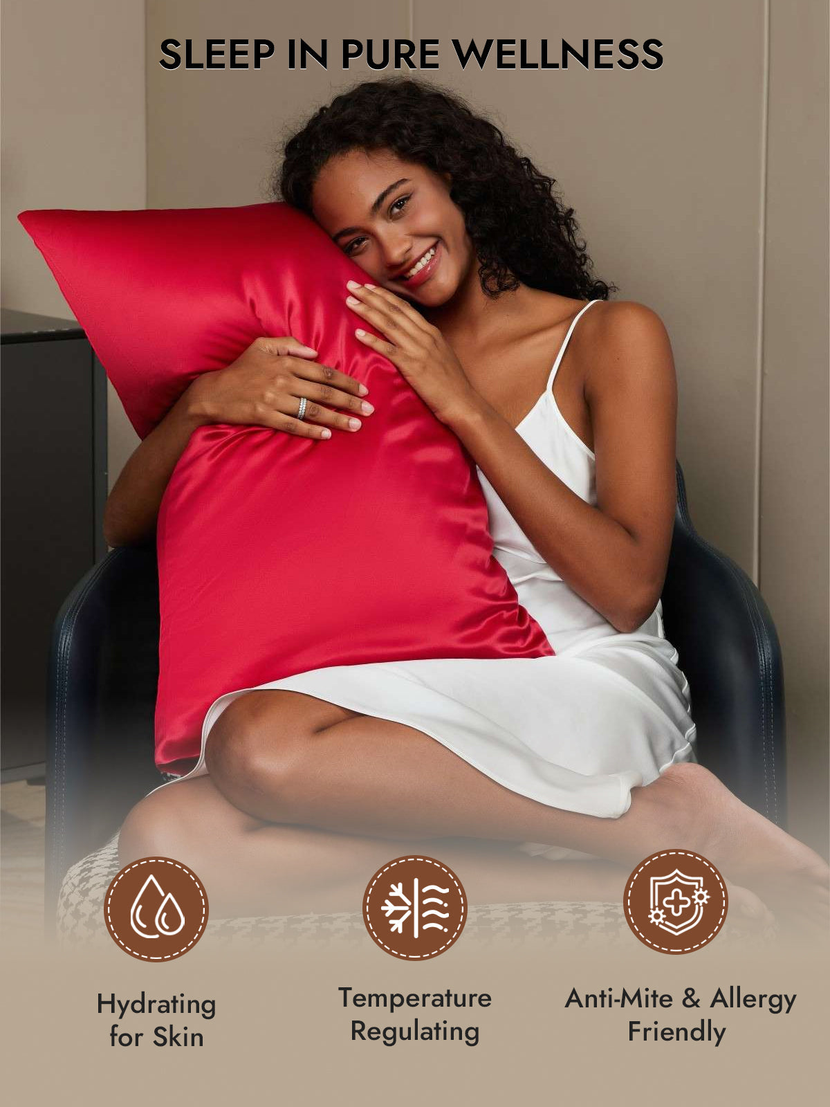 [Wine] SilkSilky  30Momme Pure Silk Pillowcase 005