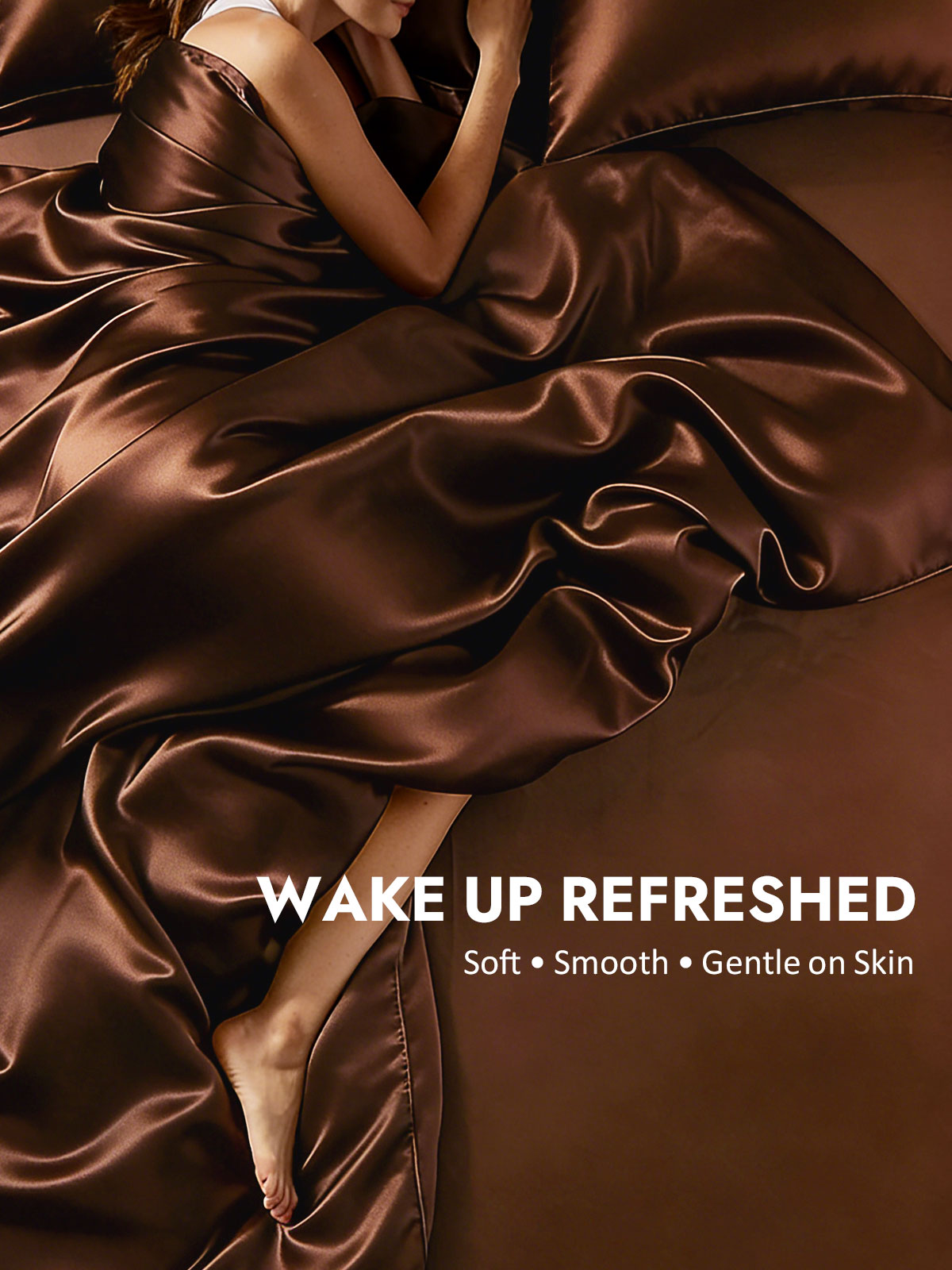 [Coffee] SilkSilky  19Momme Silk Bedding Set 004