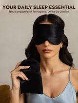 [Black] SilkSilky  Pure Silk Eye Mask 006