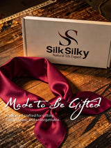 [Dark Red] SilkSilky  Scarf 004