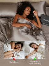 [Gray] SilkSilky  25Momme Duvet Covers 005