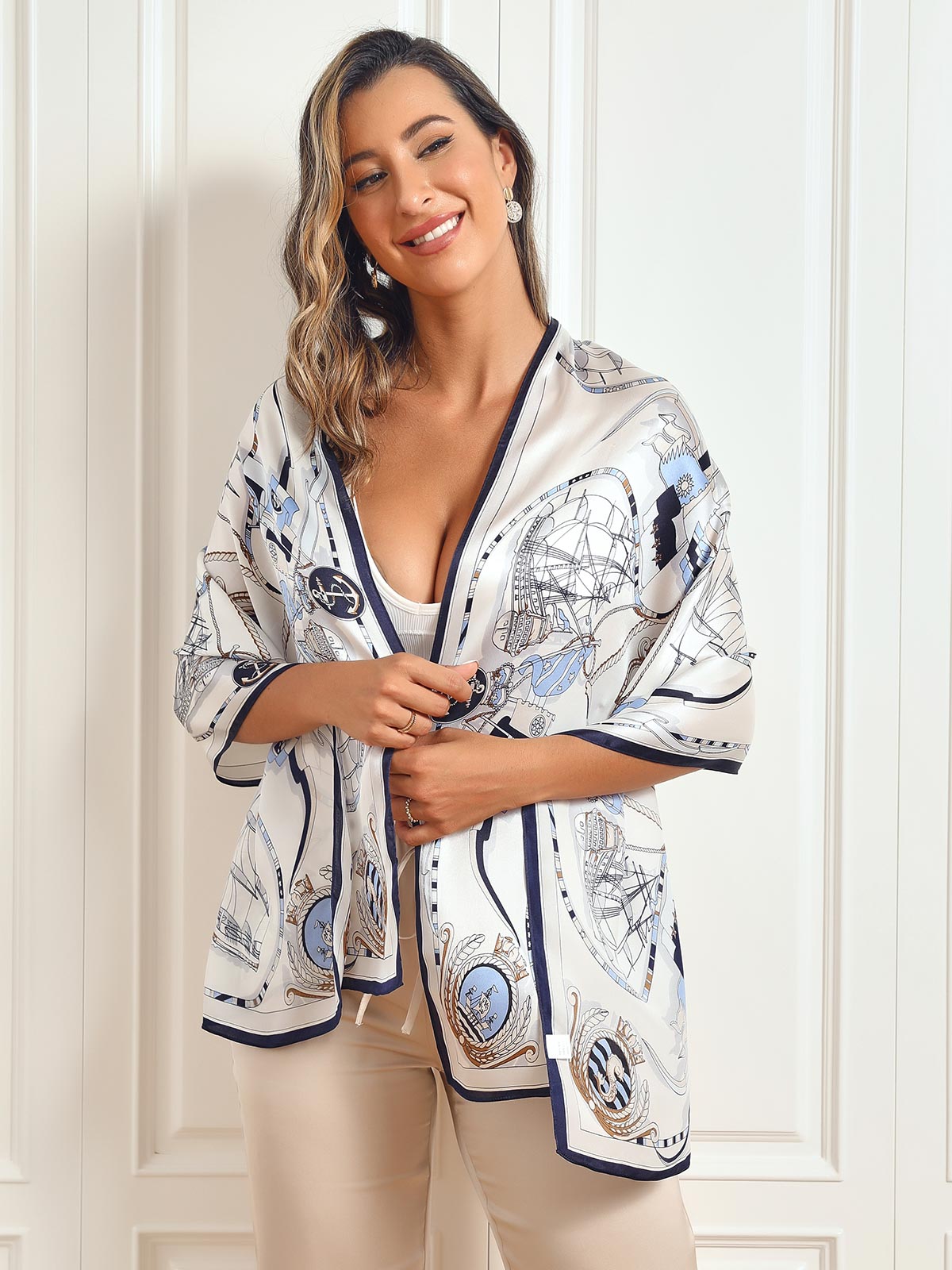 [P023] SilkSilky  Pure Silk Scarf 003,