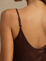 [Brown] SilkSilky  Spaghetti Strap Camisole Set 004