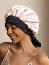 [Pink] SilkSilky  Sleep Cap 001