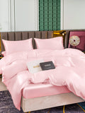 SilkSilky US 25Momme Pure Silk Bedding Set Pink 002