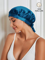[Teal] SilkSilky  Sleep Cap 001