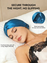 [Teal] SilkSilky  Sleep Cap 006