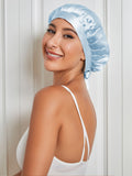 SilkSilky US Pure Silk Sleep Cap LightBlue 001